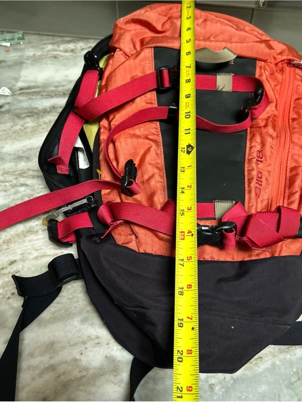 ARC'TERYX Silo 18 Backpack Vintage Padded Lightweight Hiking Orange/black. Bag